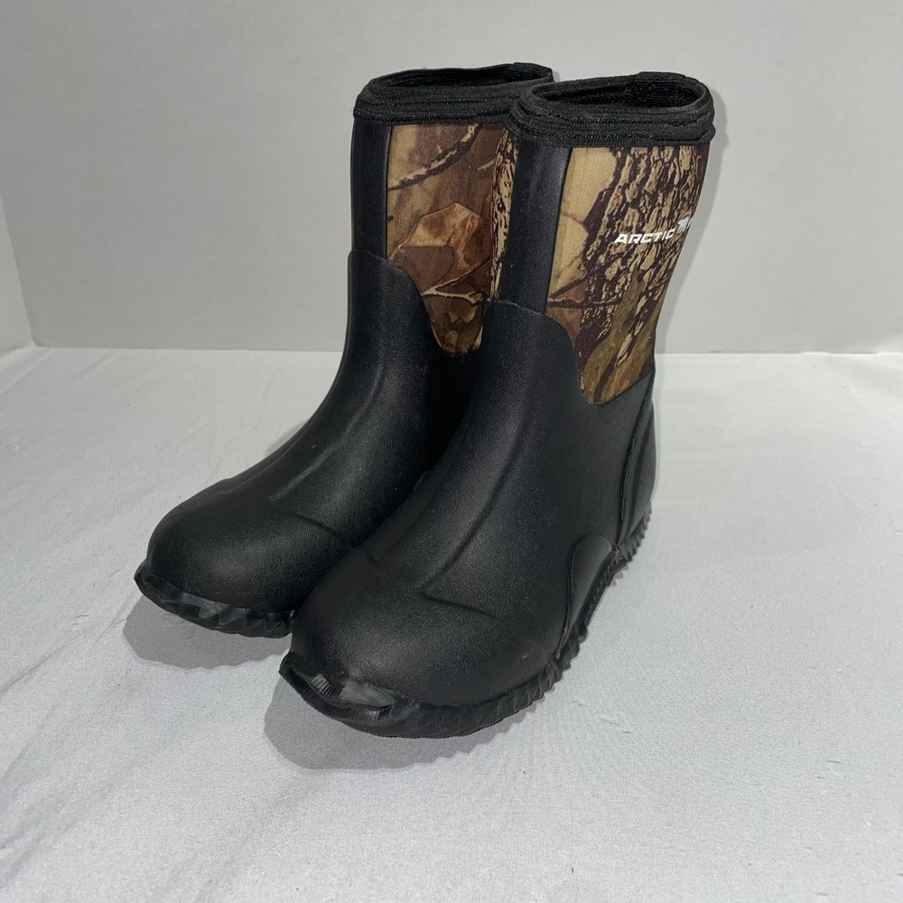 Arctic Shield Litter Kids Camo Neoprene Rubber Outdoor Boots Black‎ Size 13